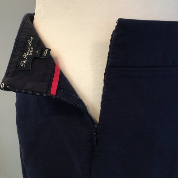 J. Crew Classic Blue The Pencil Skirt  - Sz 4 - Picture 7 of 9